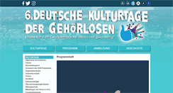 Desktop Screenshot of gehoerlosen-kulturtage.de