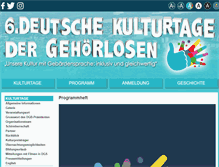 Tablet Screenshot of gehoerlosen-kulturtage.de